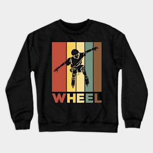 Vintage Rollerblades Gift Roller Skating Crewneck Sweatshirt